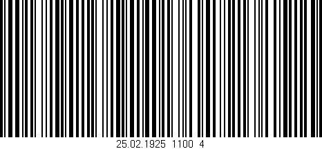 Código de barras (EAN, GTIN, SKU, ISBN): '25.02.1925_1100_4'