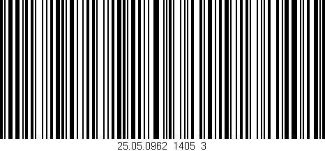 Código de barras (EAN, GTIN, SKU, ISBN): '25.05.0962_1405_3'