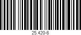 Código de barras (EAN, GTIN, SKU, ISBN): '25.420-6'