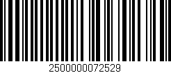 Código de barras (EAN, GTIN, SKU, ISBN): '2500000072529'