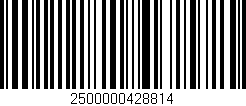 Código de barras (EAN, GTIN, SKU, ISBN): '2500000428814'
