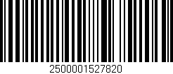 Código de barras (EAN, GTIN, SKU, ISBN): '2500001527820'