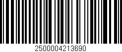 Código de barras (EAN, GTIN, SKU, ISBN): '2500004213690'