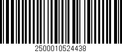 Código de barras (EAN, GTIN, SKU, ISBN): '2500010524438'