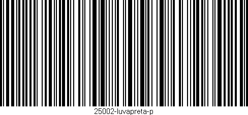Código de barras (EAN, GTIN, SKU, ISBN): '25002-luvapreta-p'