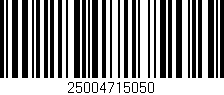 Código de barras (EAN, GTIN, SKU, ISBN): '25004715050'