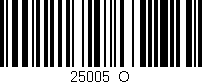 Código de barras (EAN, GTIN, SKU, ISBN): '25005_O'