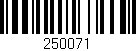 Código de barras (EAN, GTIN, SKU, ISBN): '250071'