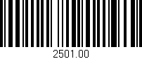 Código de barras (EAN, GTIN, SKU, ISBN): '2501.00'