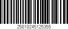 Código de barras (EAN, GTIN, SKU, ISBN): '25010245125355'