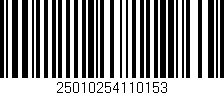 Código de barras (EAN, GTIN, SKU, ISBN): '25010254110153'