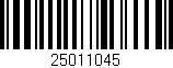 Código de barras (EAN, GTIN, SKU, ISBN): '25011045'