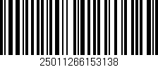 Código de barras (EAN, GTIN, SKU, ISBN): '25011266153138'