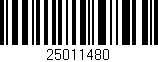 Código de barras (EAN, GTIN, SKU, ISBN): '25011480'