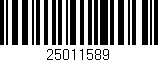 Código de barras (EAN, GTIN, SKU, ISBN): '25011589'