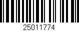 Código de barras (EAN, GTIN, SKU, ISBN): '25011774'