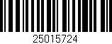 Código de barras (EAN, GTIN, SKU, ISBN): '25015724'