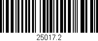 Código de barras (EAN, GTIN, SKU, ISBN): '25017.2'