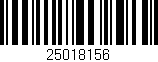 Código de barras (EAN, GTIN, SKU, ISBN): '25018156'