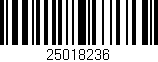 Código de barras (EAN, GTIN, SKU, ISBN): '25018236'