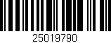 Código de barras (EAN, GTIN, SKU, ISBN): '25019790'