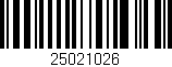 Código de barras (EAN, GTIN, SKU, ISBN): '25021026'