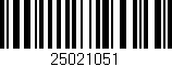 Código de barras (EAN, GTIN, SKU, ISBN): '25021051'