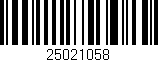 Código de barras (EAN, GTIN, SKU, ISBN): '25021058'
