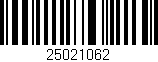 Código de barras (EAN, GTIN, SKU, ISBN): '25021062'