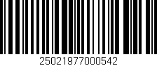 Código de barras (EAN, GTIN, SKU, ISBN): '25021977000542'