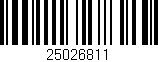 Código de barras (EAN, GTIN, SKU, ISBN): '25026811'