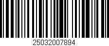 Código de barras (EAN, GTIN, SKU, ISBN): '25032007894'