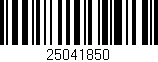 Código de barras (EAN, GTIN, SKU, ISBN): '25041850'