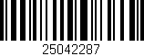 Código de barras (EAN, GTIN, SKU, ISBN): '25042287'
