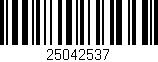 Código de barras (EAN, GTIN, SKU, ISBN): '25042537'