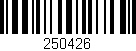 Código de barras (EAN, GTIN, SKU, ISBN): '250426'