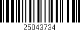 Código de barras (EAN, GTIN, SKU, ISBN): '25043734'