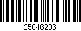 Código de barras (EAN, GTIN, SKU, ISBN): '25046236'