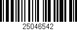Código de barras (EAN, GTIN, SKU, ISBN): '25046542'