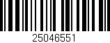 Código de barras (EAN, GTIN, SKU, ISBN): '25046551'