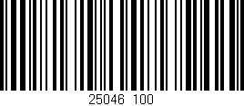 Código de barras (EAN, GTIN, SKU, ISBN): '25046/100'
