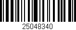 Código de barras (EAN, GTIN, SKU, ISBN): '25048340'
