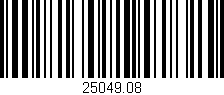 Código de barras (EAN, GTIN, SKU, ISBN): '25049.08'