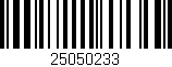 Código de barras (EAN, GTIN, SKU, ISBN): '25050233'