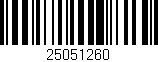 Código de barras (EAN, GTIN, SKU, ISBN): '25051260'