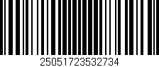 Código de barras (EAN, GTIN, SKU, ISBN): '25051723532734'