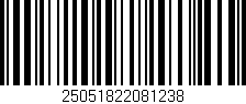 Código de barras (EAN, GTIN, SKU, ISBN): '25051822081238'