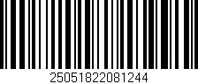 Código de barras (EAN, GTIN, SKU, ISBN): '25051822081244'