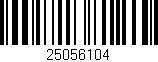 Código de barras (EAN, GTIN, SKU, ISBN): '25056104'