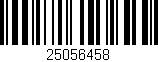 Código de barras (EAN, GTIN, SKU, ISBN): '25056458'